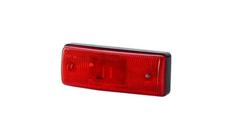 LAMPA OBRYSOWA LO302 płaska czerwona