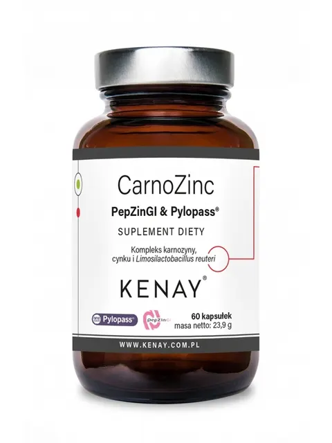 Kenay CarnoZinc PepZinGI & Pylopass™ (60 kap)