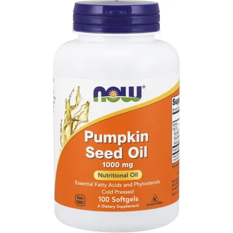 Pumpkin Seed Oil Olej z Pestek Dyni 1000 mg 100 kapsułek NOW FOODS