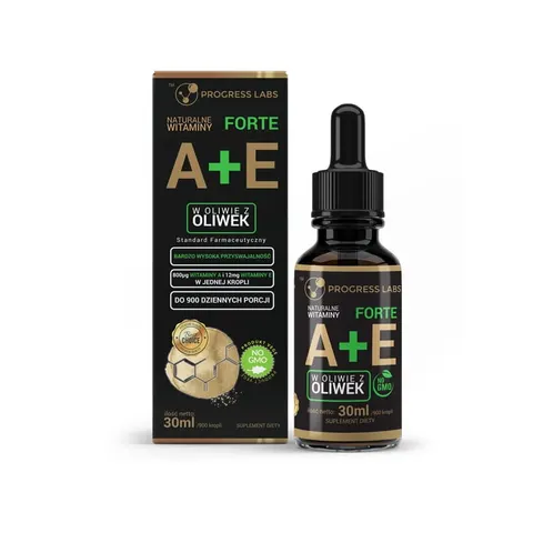 Progress Labs Witamina A+E Forte w kroplach (30ml)