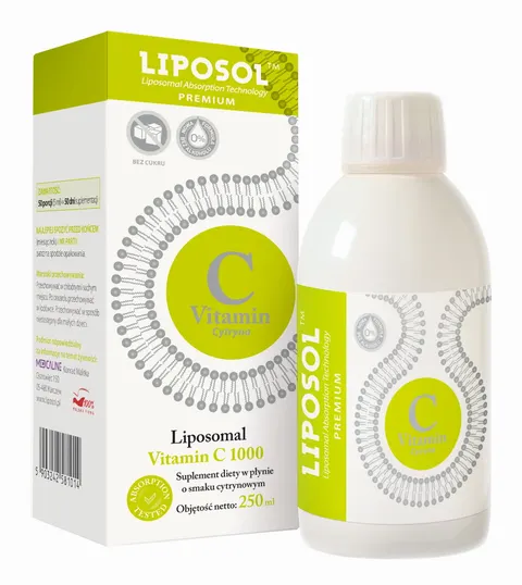 Liposol Liposomalna Witamina C 1000 cytryna Aliness (250 ml)
