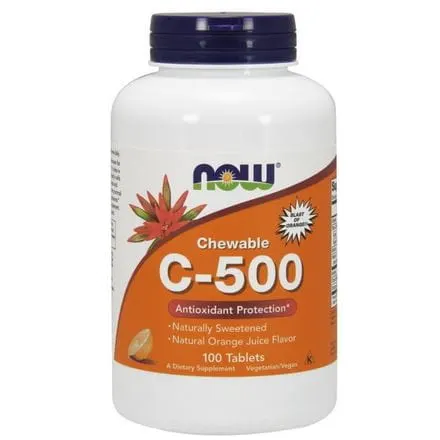 NOW Foods Witamina C-500 do ssania (100 tab)