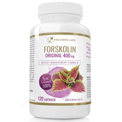 Progress Labs Forskolin Pokrzywa Indyjska 400mg (120 kap)