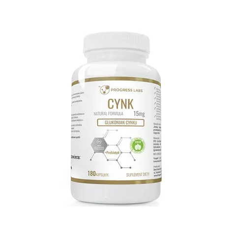 Progress Labs Cynk Glukonian Cynku 15mg (180 kap)