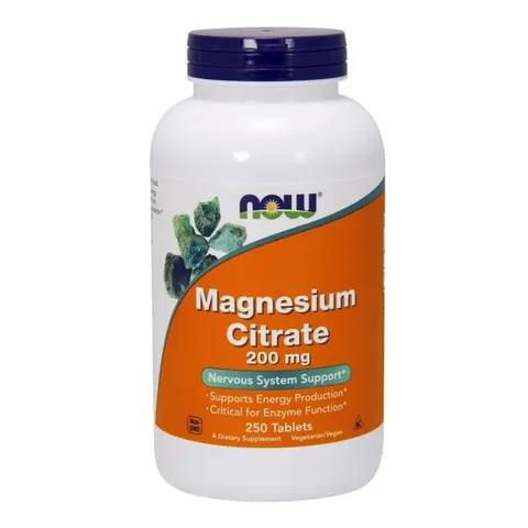NOW Foods Cytrynian magnezu 200mg (250 tab)