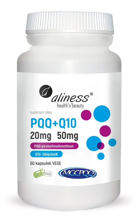 Aliness PQQ Mgcpqq® 20 mg + Q10 50 mg (60 kap)