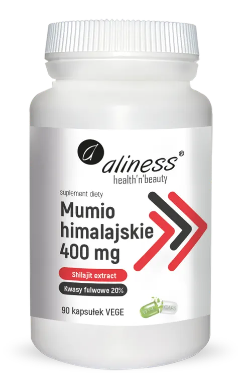 Aliness mumio himalajskie (shilajit extract) 400mg x 90 vege caps.