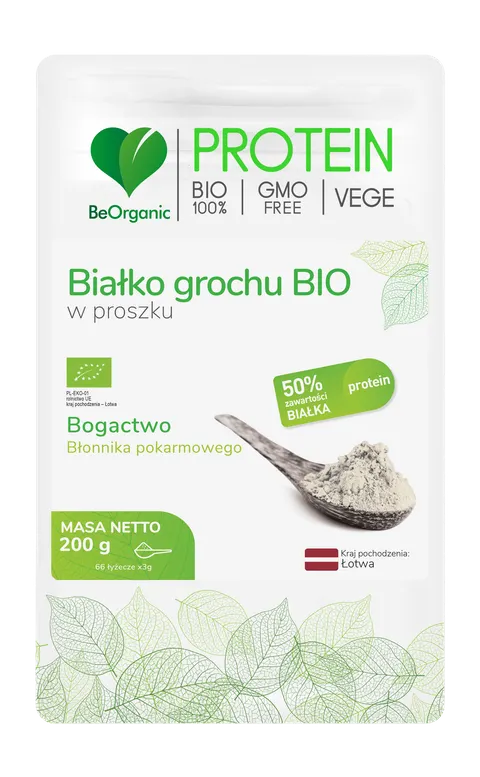 BeOrganic Medicaline Białko grochu BIO w proszku (200g)