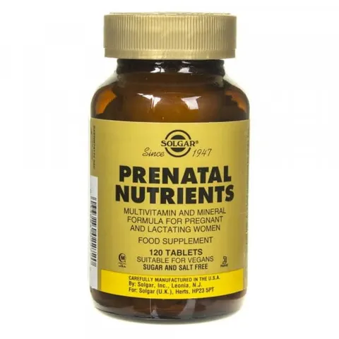 Solgar Prenatal Nutrients witaminy i minerały prenatalne 120 tabletek