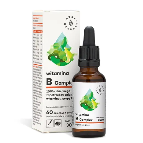 Aura Herbals Witamina B Complex - krople (30ml)