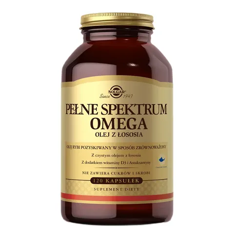 Solgar Pełne Spektrum Omega Łosoś ( 120 kap)