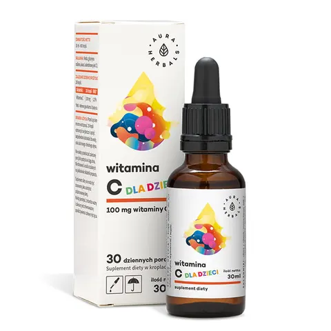 Aura Herbals Witamina C Dla Dzieci (100mg) - krople (30ml) w płynie