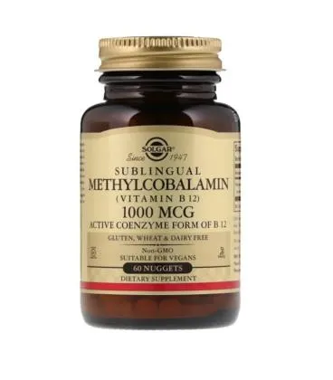 Solgar Witamina B12 (Metylokobalamina) 1000 mcg (60 kap)