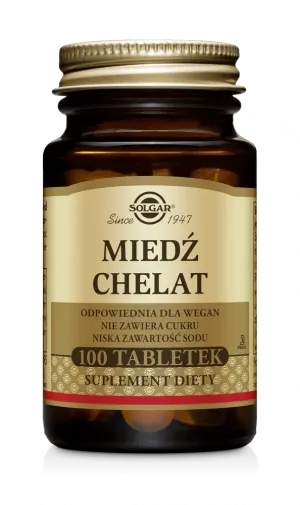 Solgar Miedź Chelat ( 100 tab)
