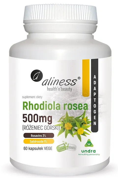 Aliness - Rhodiola rosea (różeniec górski) 500mg x 60 Vege caps