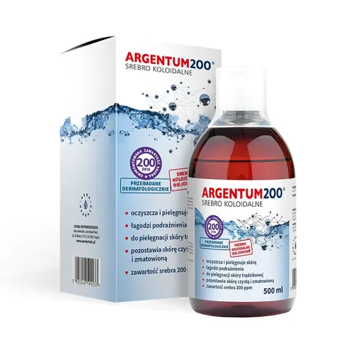 Aura Herbals Argentum200 Srebro Koloidalne (200 ppm) - tonik (500ml)