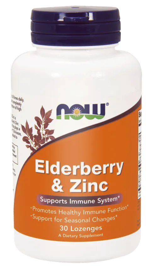 NOW Foods Elderberry – Bez czarny i cynk (30 kap żelowe)