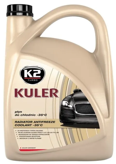 PŁYN DO CHŁODNIC KULER 5L -35C CZERWONY