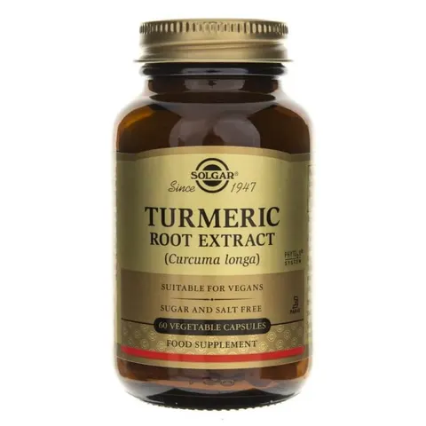 SOLGAR Turmeric Root Extract - Kurkuma Kurkumina Wyciąg z Korzenia (60 kaps.)