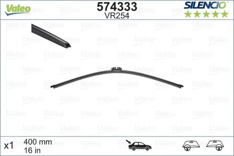 PIÓRO WYCIERACZKI VALEO VR254 400mm TYŁ SILENCIO