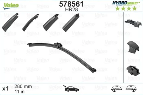 PIÓRO WYCIERACZKI VALEO tył 28cm