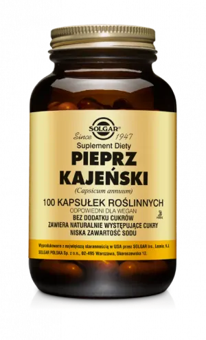 Solgar Pieprz Kajeński (100 kap)