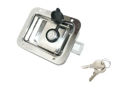 ZAMEK SKRZYNI MAŁY INOX /KLUCZ/