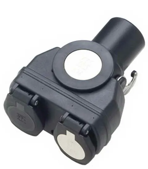GNIAZDO ADAPTER WTYCZKI BOX krótki, 2x7P (24N+24S) 15P, 24V