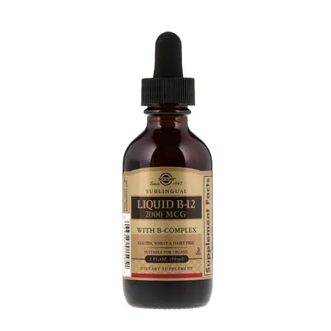 Solgar Witamina B12 2000 mcg z B-Complex w płynie ( 59 ml)