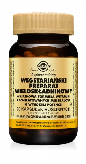 Solgar Wegetariański preparat wieloskładnikowy (90kap)