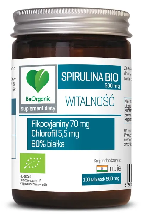 Aliness BeOrganic SPIRULINA BIO 500 mg (100 tab)(