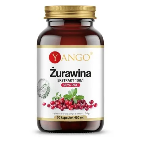 YANGO Żurawina - 50% PAC - ekstrakt 150:1 (60 kap)