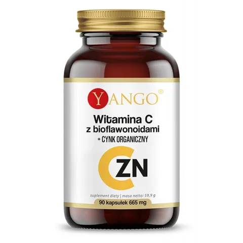 YANGO Witamina C z bioflawonoidami + CYNK ORGANICZNY (90 kap)