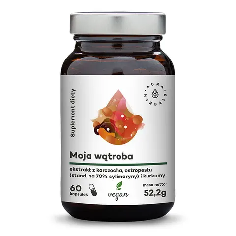 Aura herbals moja wątroba - karczoch, ostropest, kurkuma 60 kapsułek