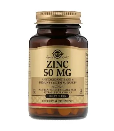 Solgar Cynk glukonian 50 mg (100 tab)