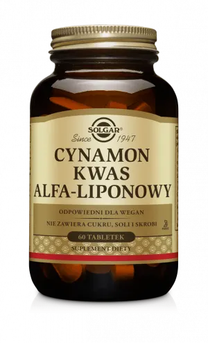 Solgar Cynamon Kwas alfa liponowy (60 tab)