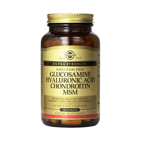 Solgar Glukozamina kwas hialuronowy chondroityna MSM (120 tab)
