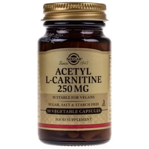 Solgar Acetyl L-Karnityny 250 mg (30 kap)