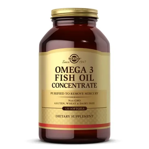 Solgar OMEGA 3 Fish Oil Concentrate (120 softgels)