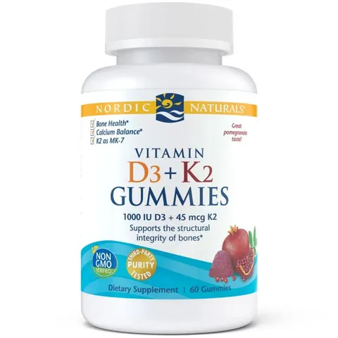 Nordic Naturals Vitamin D3+K2 Gummies (60 żelek)