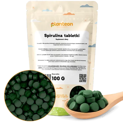 Spirulina tabletki - suplement diety 100g