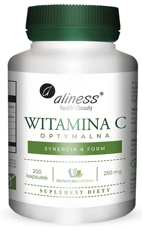 Aliness Witamina C optymalna 250mg (200kap)