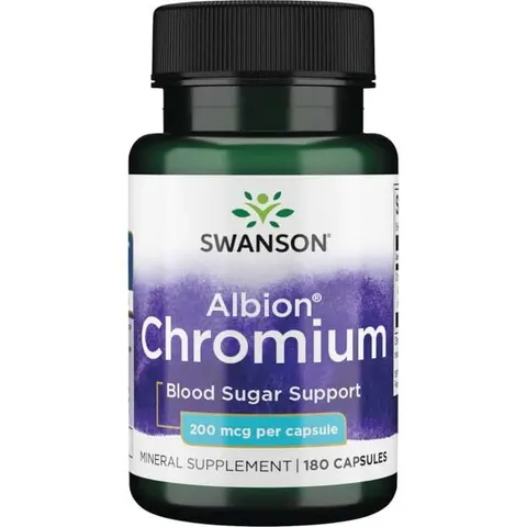 Swanson Albion Chelat Chromu 200mcg (180kap)