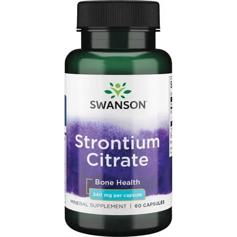 Swanson Strontium Citrate - Cytrynian strontu 340mg (60kap)