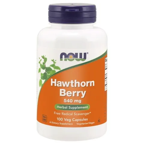 NOW FOODS Hawthorn Berry - Głóg Dwuszyjkowy 540 mg (100 kaps.)