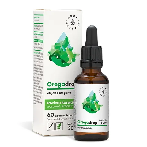 Oregadrop Olejek z Oregano, Krople, Aura Herbals, 30 ml
