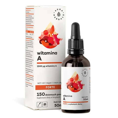Aura Herbals Witamina A FORTE MCT-Oil krople (50ml)