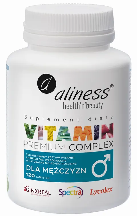 Aliness Premium Witamina Vitamin Complex dla mężczyzn (120tab)