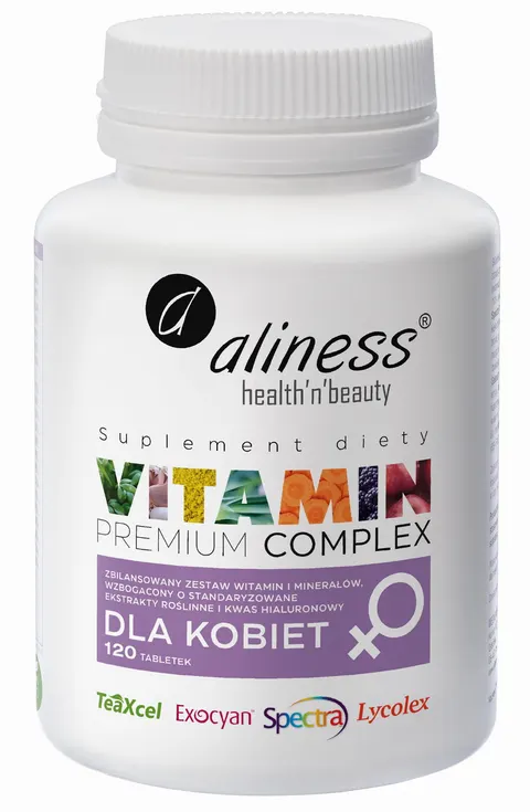 Aliness Premium Witamina Vitamin Complex dla kobiet (120 tab)