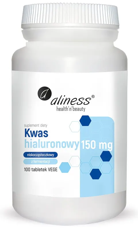 Aliness - Kwas hialuronowy niskocząsteczkowy 150 mg x 100 tabletek vege